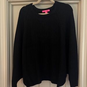 Lilly Pulitzer Black Crew Neck Sweater